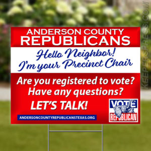 Precinct Chair Yard Sign